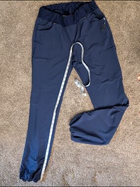 Women's Cherokee Flex Navy Scrub Jogger EUC Size Medium Tall